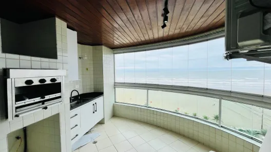 Apartamento com 3 Quartos para alugar, 151m² no Guilhermina, Praia Grande