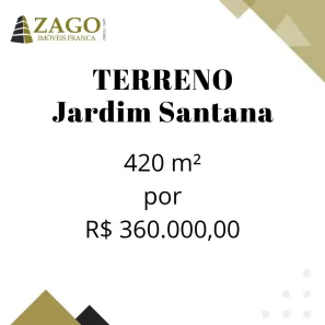 Lote/Terreno à venda, 420m² no Jardim Santana, Franca