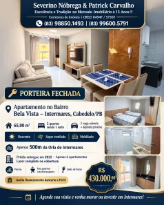 Apartamento com 2 Quartos à venda, 65m² no Intermares, Cabedelo