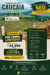 Lote/Terreno à venda, 500m² no Recreio Topázio (Caucaia do Alto), Cotia