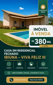 Casa de Condomínio com 2 Quartos à venda, 85m² no Ibiúna, Ibiúna