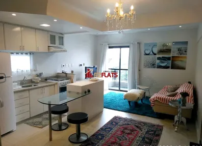 Flat com 1 Quarto para alugar, 50m² no Moema, São Paulo