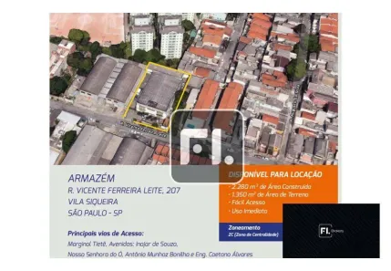 Galpão/Depósito/Armazém para alugar, 2280m² no Vila Siqueira (Zona Norte), São Paulo