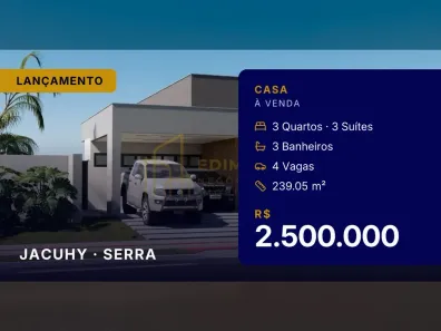 Casa com 3 Quartos à venda, 239m² no Jacuhy, Serra