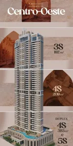 Apartamento com 4 Quartos à venda, 209m² no Santa Rosa, Cuiabá