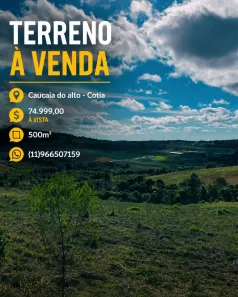 Lote/Terreno à venda, 500m² no dos Mendes (Caucaia do Alto), Cotia