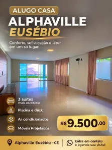 Casa de Condomínio com 3 Quartos para alugar, 350m² no Pires Façanha, Eusébio