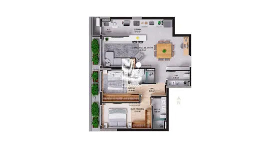 Apartamento com 3 Quartos à venda, 141m² no Centro, Florianópolis