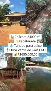 Fazenda/Sítio com 3 Quartos à venda, 24000m² no , Ouro Verde de Goiás