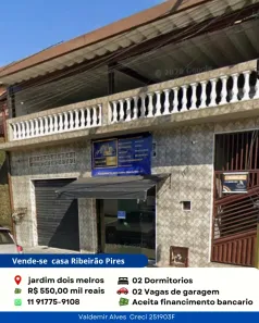Casa com 2 Quartos à venda, 83m² no Centro, Ribeirão Pires