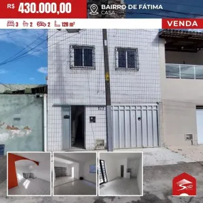 Casa com 3 Quartos à venda, 128m² no Fátima, Fortaleza