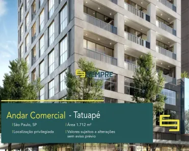 Imóvel Comercial para alugar, 1712m² no Vila Gomes Cardim, São Paulo