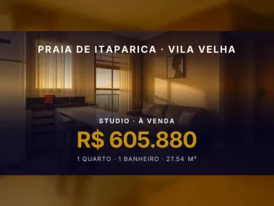 Apartamento com 1 Quarto à venda, 27m² no Praia de Itaparica, Vila Velha