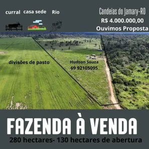 Fazenda/Sítio com 2 Quartos à venda, 280m² no Centro, Porto Velho