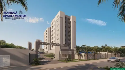 Apartamento com 2 Quartos à venda, 44m² no Jardim Alvorada, Maringá