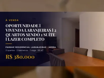 Apartamento com 2 Quartos à venda, 55m² no Parque Residencial Laranjeiras, Serra