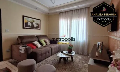 Sobrado com 3 Quartos à venda, 126m² no Vila Tibiriçá, Santo André
