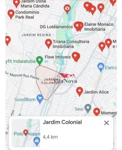 Lote/Terreno à venda, 281m² no Jardim Colonial, Indaiatuba