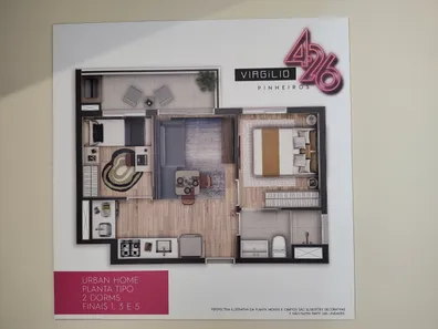 Apartamento com 2 Quartos à venda, 39m² no Pinheiros, São Paulo