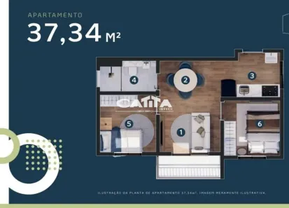 Apartamento com 2 Quartos à venda, 37m² no Vila Carrão, São Paulo