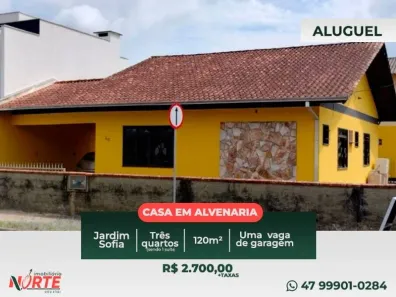 Casa com 3 Quartos para alugar, 120m² no Jardim Sofia, Joinville