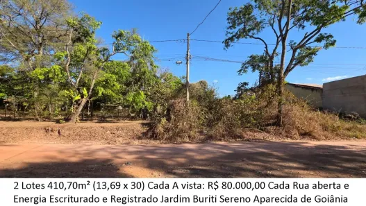 Lote/Terreno à venda, 410m² no Jardim Buriti Sereno, Aparecida de Goiânia