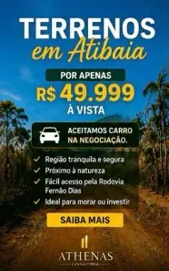 Lote/Terreno à venda, 600m² no Atibaia Jardim, Atibaia