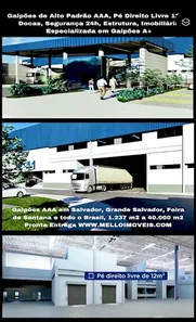 Galpão/Depósito/Armazém para alugar, 820m² no Valéria, Salvador