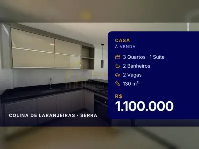Casa com 3 Quartos à venda, 130m² no Colina de Laranjeiras, Serra