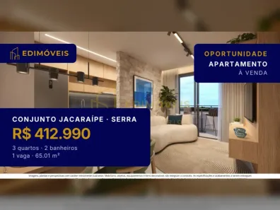 Apartamento com 3 Quartos à venda, 65m² no Conjunto Jacaraípe, Serra