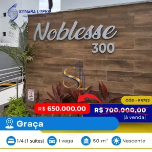 Apartamento com 1 Quarto à venda, 50m² no Graça, Salvador