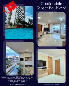 Apartamento com 4 Quartos à venda, 141m² no Araés, Cuiabá