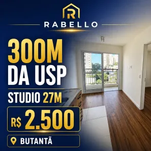 Apartamento com 1 Quarto para alugar, 27m² no Vila Butantã, São Paulo