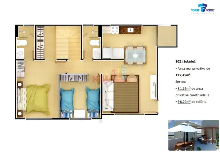 Apartamento com 2 Quartos à venda, 106m² no Parque das Nações, Parnamirim
