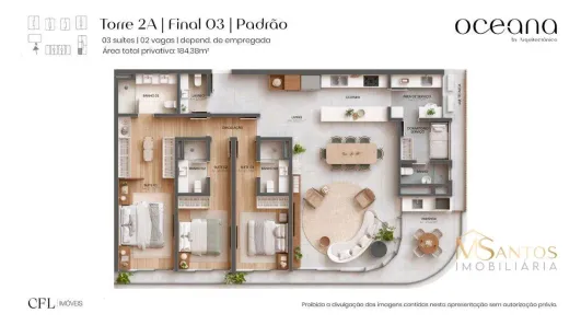 Apartamento com 3 Quartos à venda, 183m² no Jurerê, Florianópolis