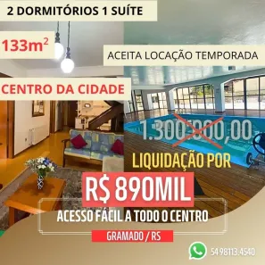 Apartamento com 2 Quartos à venda, 133m² no Floresta, Gramado
