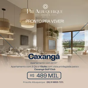 Apartamento com 3 Quartos à venda, 60m² no Caxangá, Recife