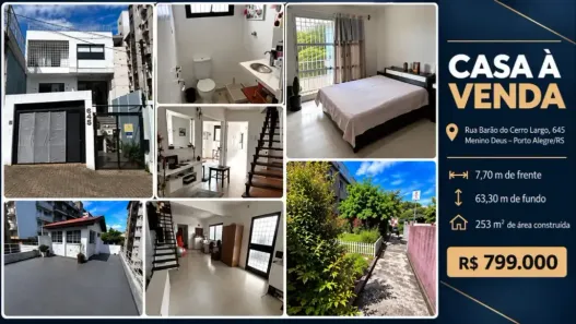 Sobrado com 3 Quartos à venda, 300m² no Menino Deus, Porto Alegre