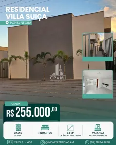 Casa de Condomínio com 2 Quartos à venda, 65m² no Tarumã, Manaus