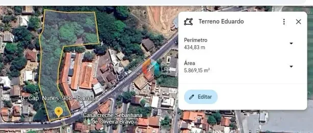 Lote/Terreno à venda, 5500m² no Barreira (Bacaxá), Saquarema