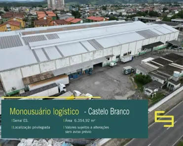 Galpão/Depósito/Armazém para alugar, 6355m² no Colina de Laranjeiras, Serra