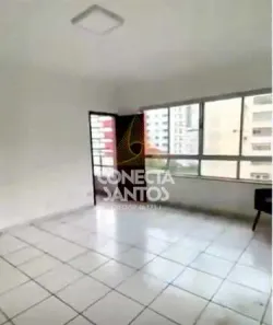 Apartamento com 3 Quartos para alugar, 123m² no Pompéia, Santos