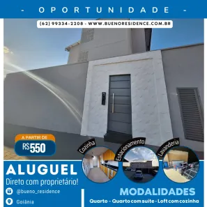 Kitnet com 1 Quarto para alugar, 35m² no Setor Sol Nascente, Goiânia