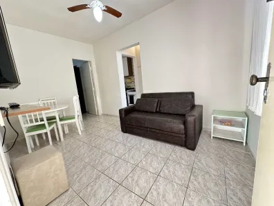 Apartamento com 1 Quarto para alugar, 43m² no Canto do Forte, Praia Grande