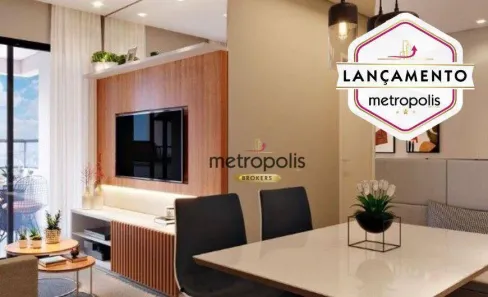 Apartamento com 2 Quartos à venda, 64m² no Campestre, Santo André