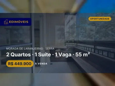 Apartamento com 2 Quartos à venda, 55m² no Morada de Laranjeiras, Serra