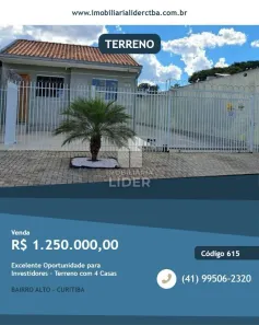 Lote/Terreno à venda, 500m² no Bairro Alto, Curitiba