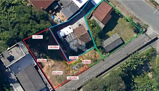 Lote/Terreno à venda, 352m² no Vendaval, Biguaçu