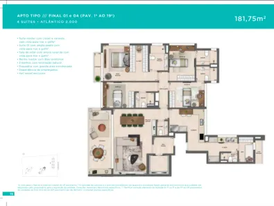 Apartamento com 4 Quartos à venda, 182m² no Barra da Tijuca, Rio de Janeiro