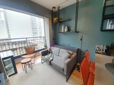 Apartamento com 1 Quarto para alugar, 28m² no República, São Paulo